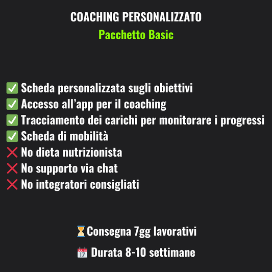 COACHING PERSONALIZZATO