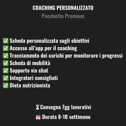 COACHING PERSONALIZZATO