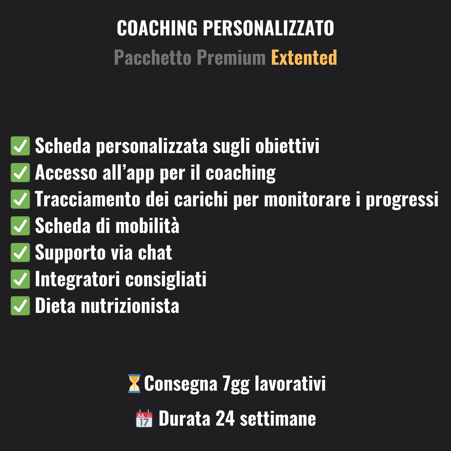 COACHING PERSONALIZZATO